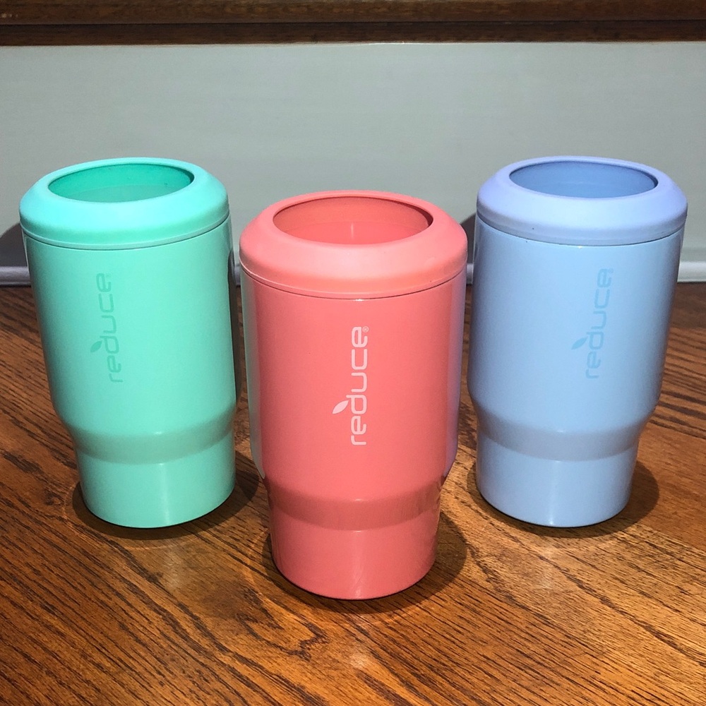 REDUCE 14 oz. THREE Vacuum Insulated Stainless Steel Drink Coolers!